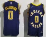 Indiana Pacers #0 Tyrese Haliburton Navy Icon Swingman Jersey