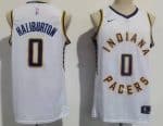 Indiana Pacers #0 Tyrese Haliburton White Icon Swingman Jersey