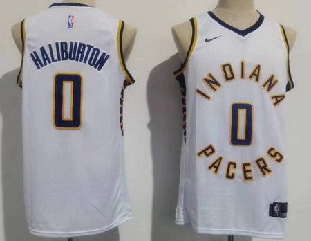 Indiana Pacers #0 Tyrese Haliburton White Icon Swingman Jersey
