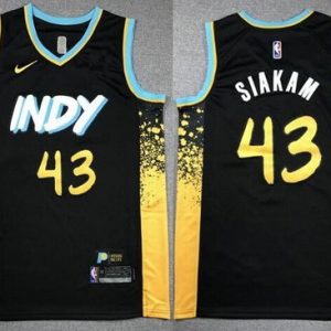 Indiana Pacers #43 Pascal Siakam Black 2023 City Swingman Jersey