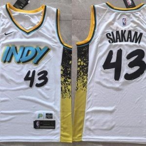 Indiana Pacers #43 Pascal Siakam White 2024 City Swingman Jersey