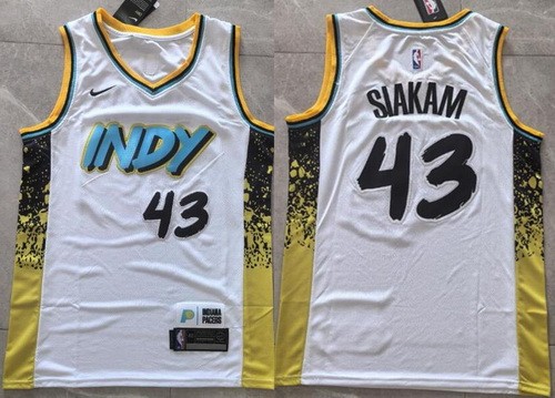 Indiana Pacers #43 Pascal Siakam White 2024 City Swingman Jersey