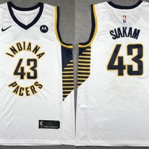 Indiana Pacers #43 Pascal Siakam White Icon Sponsor Swingman Jersey