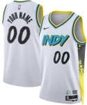 Indiana Pacers Custom White 2024 City Heat Press Jersey