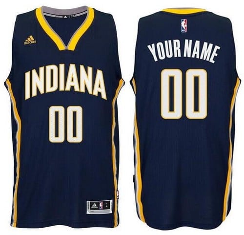 Indiana Pacers Customized Blue Swingman Adidas Jersey