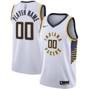 Indiana Pacers Customized White Stitched Swingman Jersey