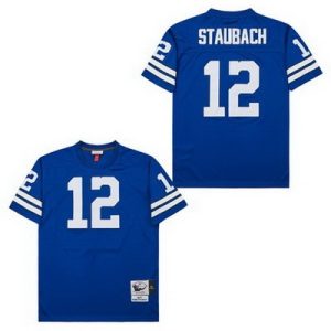 Indianapolis Colts #12 Roger Staubach Blue 1971 Throwback Jersey