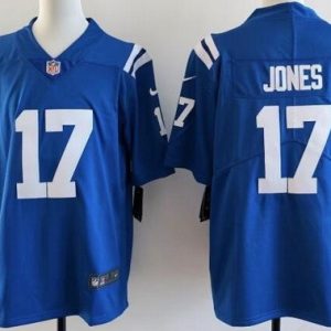 Indianapolis Colts #17 Daniel Jones Limited Blue Vapor Jersey