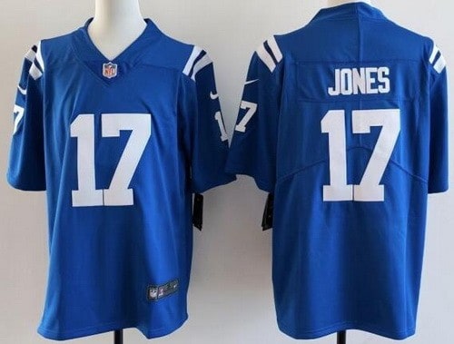 Indianapolis Colts #17 Daniel Jones Limited Blue Vapor Jersey