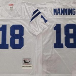Indianapolis Colts #18 Peyton Manning White 2006 Throwback Jersey