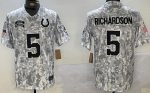 Indianapolis Colts #5 Anthony Richardson Limited Arctic Camo 2024 Salute to Service Jersey