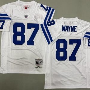 Indianapolis Colts #87 Reggie Wayne White 2006 Throwback Jersey