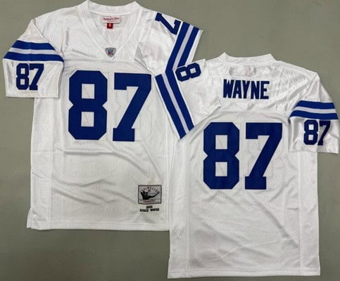 Indianapolis Colts #87 Reggie Wayne White 2006 Throwback Jersey