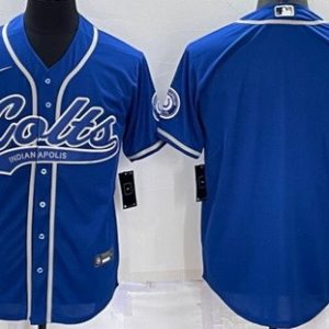 Indianapolis Colts Blank Blue Baseball Jersey