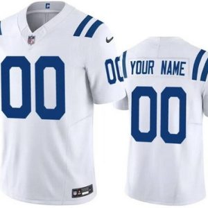 Indianapolis Colts Customized Limited White FUSE Vapor Jersey