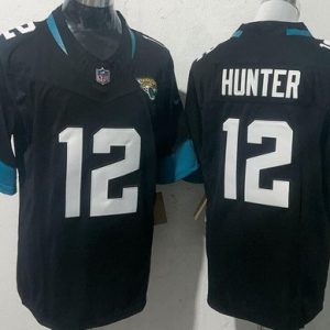 Jacksonville Jaguars #12 Travis Hunter Limited Black FUSE Vapor Jersey