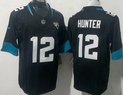 Jacksonville Jaguars #12 Travis Hunter Limited Black FUSE Vapor Jersey