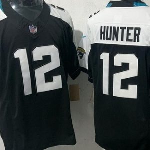 Jacksonville Jaguars #12 Travis Hunter Limited Black Thanksgiving FUSE Vapor Jersey