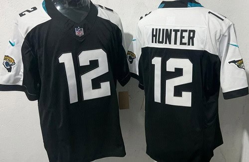 Jacksonville Jaguars #12 Travis Hunter Limited Black Thanksgiving FUSE Vapor Jersey