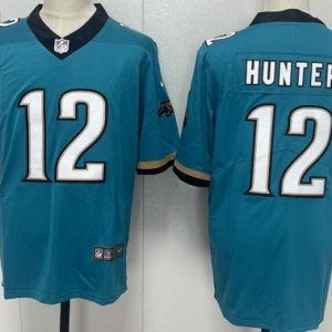 Jacksonville Jaguars #12 Travis Hunter Limited Green Throwback Vapor Jersey