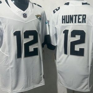 Jacksonville Jaguars #12 Travis Hunter Limited White FUSE Vapor Jersey