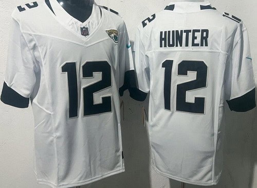 Jacksonville Jaguars #12 Travis Hunter Limited White FUSE Vapor Jersey