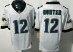 Jacksonville Jaguars #12 Travis Hunter Limited White Throwback FUSE Vapor Jersey