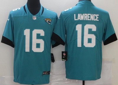 Jacksonville Jaguars #16 Trevor Lawrence Limited Green Vapor Untouchable Jersey
