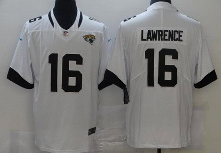 Jacksonville Jaguars #16 Trevor Lawrence Limited White Vapor Untouchable Jersey