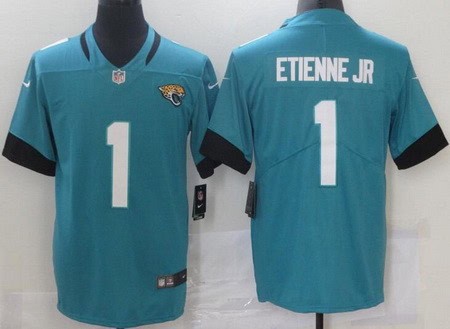 Jacksonville Jaguars #1 Travis Etienne Jr Limited Green Vapor Untouchable Jersey