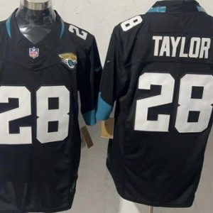 Jacksonville Jaguars #28 Fred Taylor Limited Black FUSE Vapor Jersey
