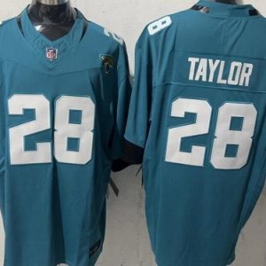 Jacksonville Jaguars #28 Fred Taylor Limited Teal Prowler FUSE Vapor Jersey