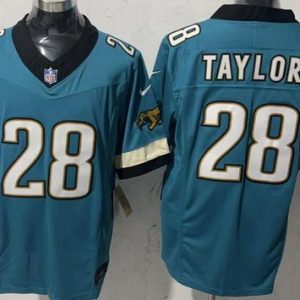Jacksonville Jaguars #28 Fred Taylor Limited Teal Prowler Throwback FUSE Vapor Jersey