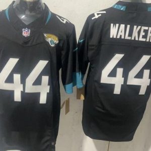 Jacksonville Jaguars #44 Travon Walker Limited Black FUSE Vapor Jersey