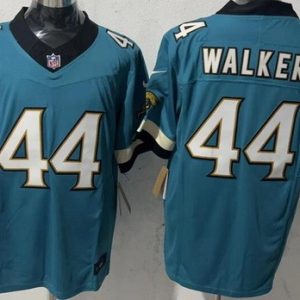 Jacksonville Jaguars #44 Travon Walker Limited Green Throwback FUSE Vapor Jersey