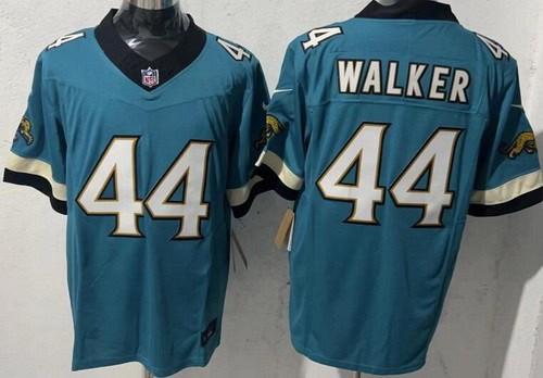 Jacksonville Jaguars #44 Travon Walker Limited Green Throwback FUSE Vapor Jersey