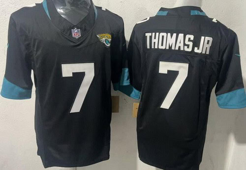 Jacksonville Jaguars #7 Brian Thomas Jr Limited Black FUSE Vapor Jersey