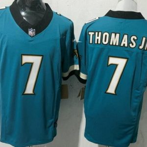 Jacksonville Jaguars #7 Brian Thomas Jr Limited Green Throwback FUSE Vapor Jersey