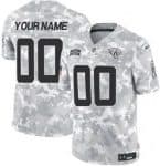 Jacksonville Jaguars Customized Limited Arctic Camo 2024 Salute to Service Jersey