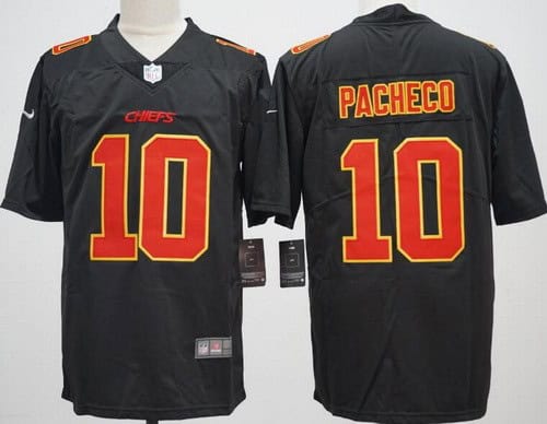 Kansas City Chiefs #10 Isiah Pacheco Limited Black Fashion Vapor Jersey