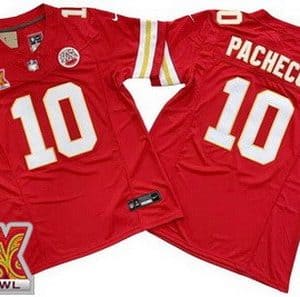 Kansas City Chiefs #10 Isiah Pacheco Limited Red Super Bowl LIX FUSE Vapor Jersey