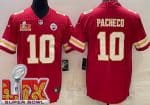 Kansas City Chiefs #10 Isiah Pacheco Limited Red Super Bowl LIX Vapor Jersey