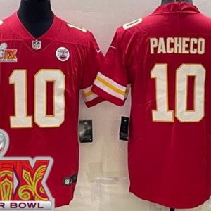 Kansas City Chiefs #10 Isiah Pacheco Limited Red Super Bowl LIX Vapor Jersey
