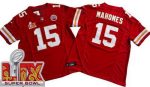 Kansas City Chiefs #15 Patrick Mahomes Limited Red Super Bowl LIX FUSE Vapor Jersey