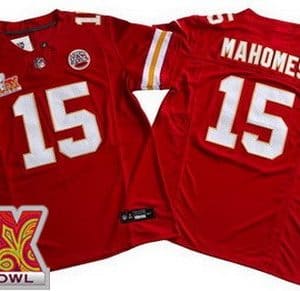 Kansas City Chiefs #15 Patrick Mahomes Limited Red Super Bowl LIX FUSE Vapor Jersey