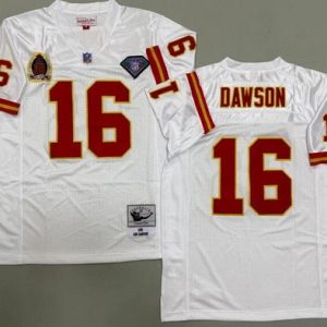 Kansas City Chiefs #16 Len Dawson White 1969 Throwback Jersey