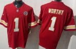 Kansas City Chiefs #1 Xavier Worthy Limited Red FUSE Vapor Jersey