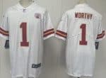 Kansas City Chiefs #1 Xavier Worthy Limited White Vapor Jersey
