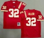 Kansas City Chiefs #32 Marcus Allen Red 1994 Throwback Jersey