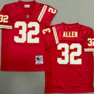 Kansas City Chiefs #32 Marcus Allen Red 1994 Throwback Jersey